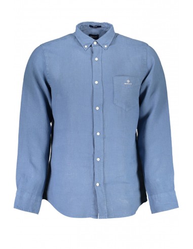 GANT hombre camisa de lino - indigo blue