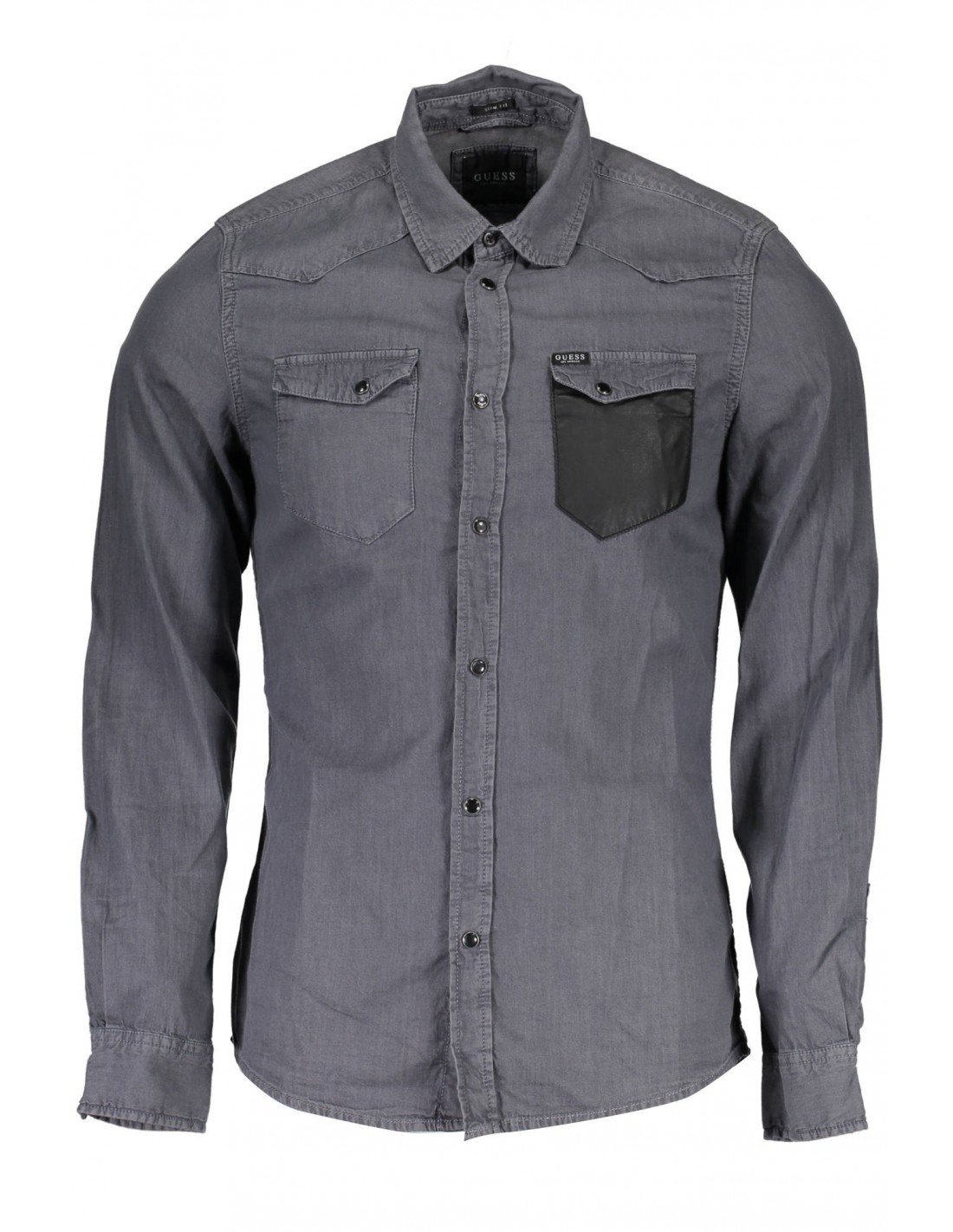 camisas grises para hombre