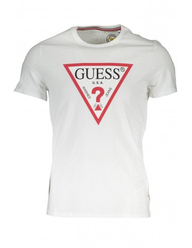 camiseta guess blanca hombre